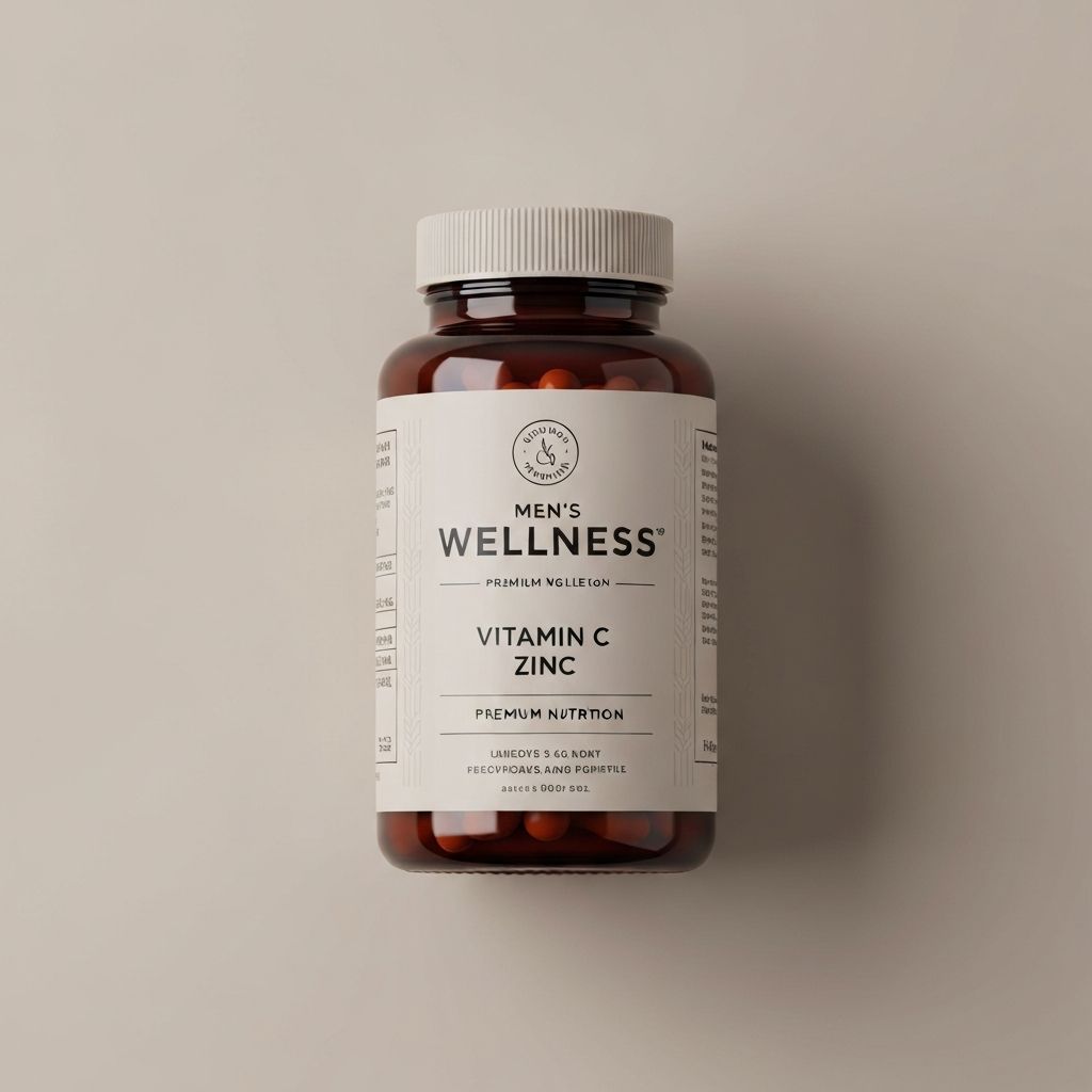 Men's immune support vitamins with zinc and vitamin C