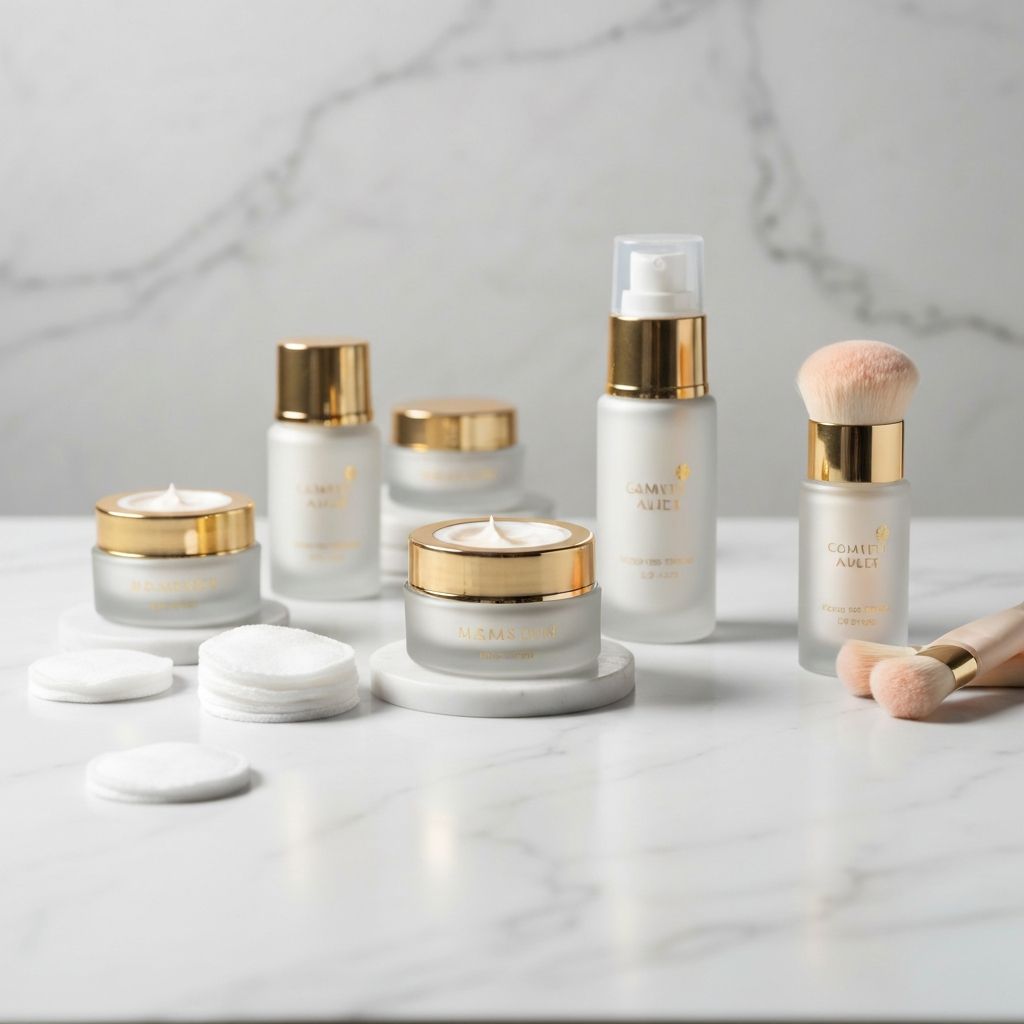 Women's skincare products collection